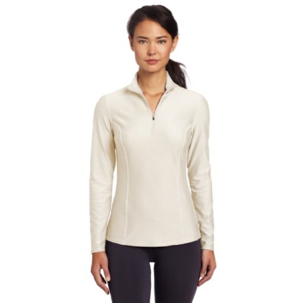 Snow Angel Doeskin Zip T-Neck Ivory